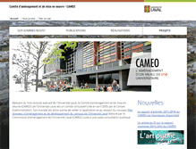 Tablet Screenshot of cameo.ulaval.ca