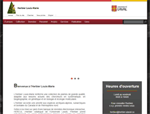 Tablet Screenshot of herbier.ulaval.ca