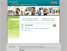 Tablet Screenshot of etape.fse.ulaval.ca