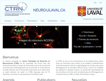 Tablet Screenshot of neurosciences.ulaval.ca