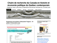 Tablet Screenshot of histoirequebec.chaire.ulaval.ca