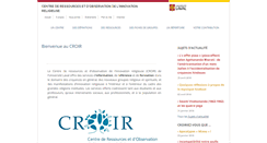 Desktop Screenshot of croir.ulaval.ca