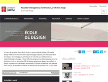 Tablet Screenshot of design.ulaval.ca