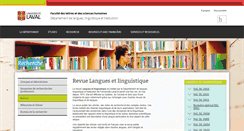 Desktop Screenshot of languesetlinguistique.ulaval.ca