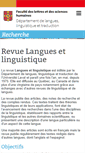 Mobile Screenshot of languesetlinguistique.ulaval.ca