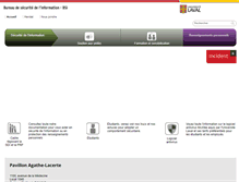 Tablet Screenshot of bsi.ulaval.ca