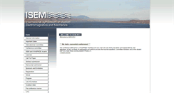Desktop Screenshot of isem2013.gel.ulaval.ca