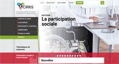 Desktop Screenshot of cirris.ulaval.ca