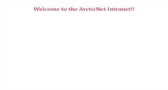 Desktop Screenshot of intranet.arcticnet.ulaval.ca