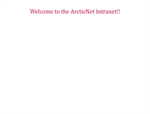 Tablet Screenshot of intranet.arcticnet.ulaval.ca