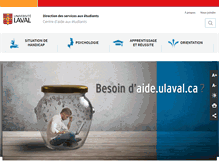 Tablet Screenshot of aide.ulaval.ca