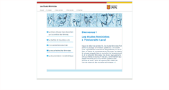 Desktop Screenshot of etudesfeministes.fss.ulaval.ca